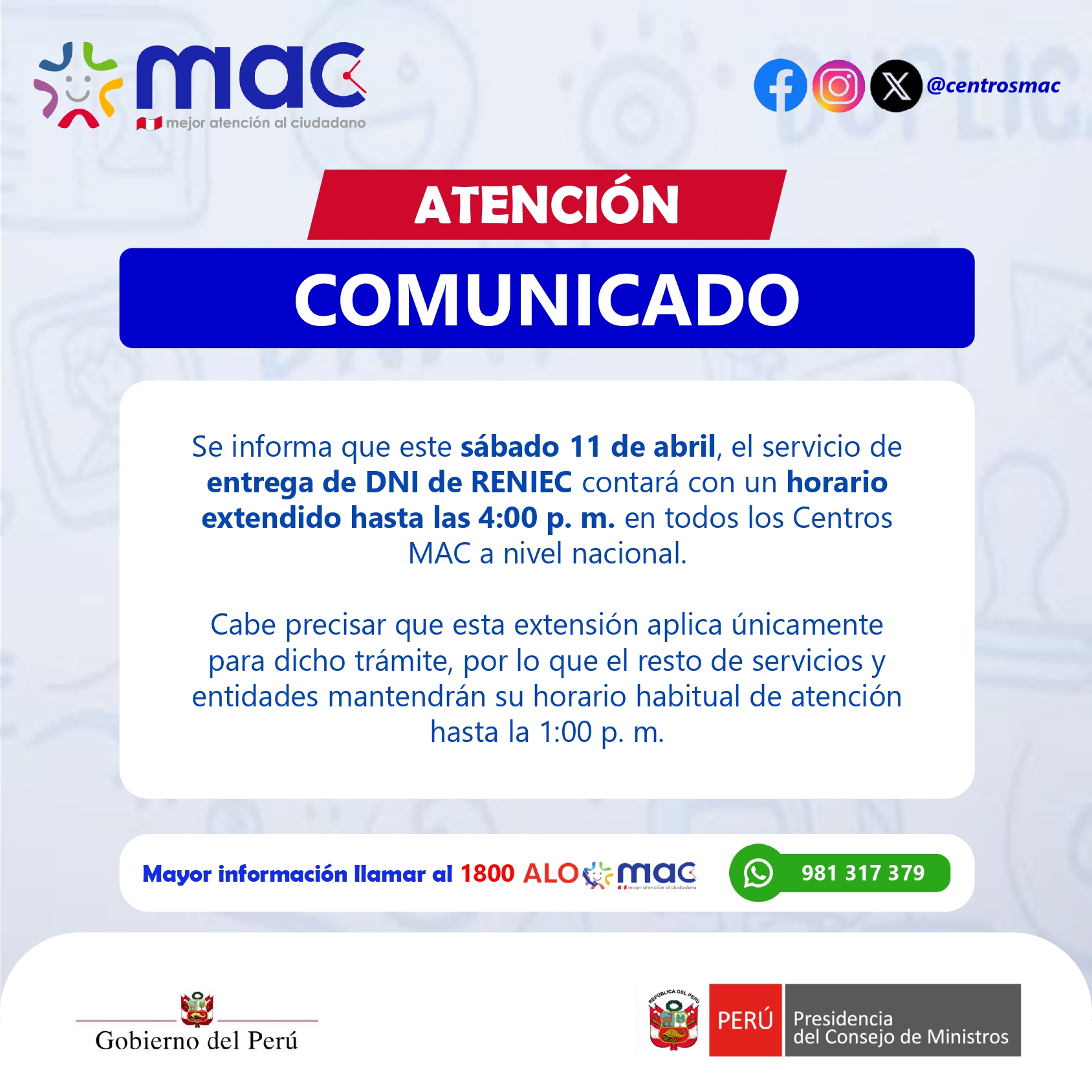 Comunicado 8.4.26
