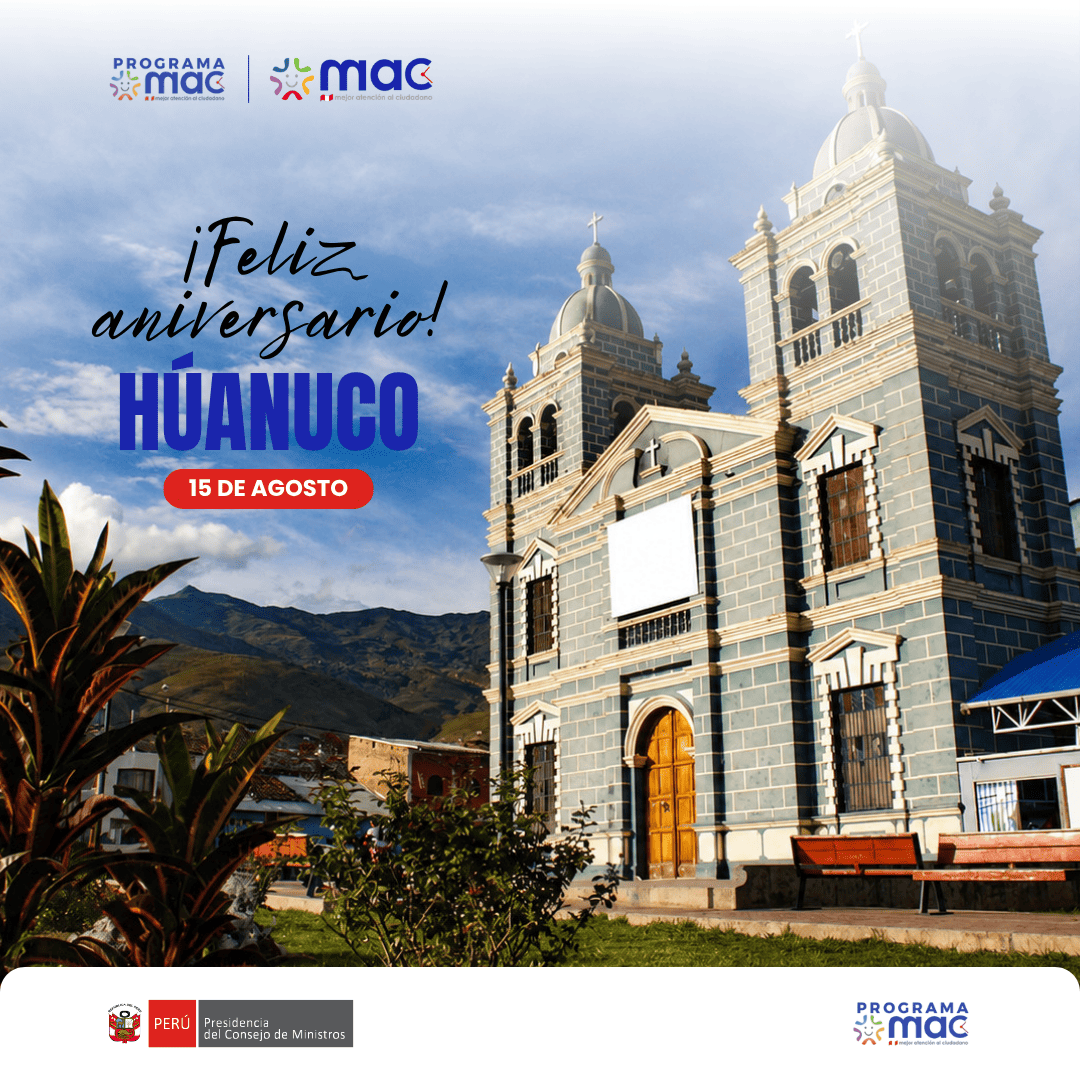 Feliz aniversario Huánuco