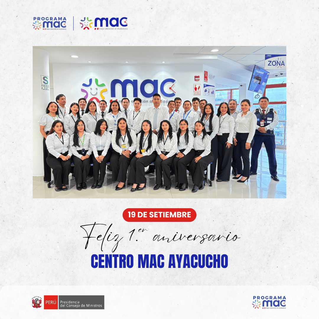 1.ᵉʳ aniversario del Centro MAC Ayacucho